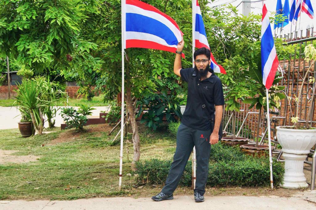 Man with Thailand Flag