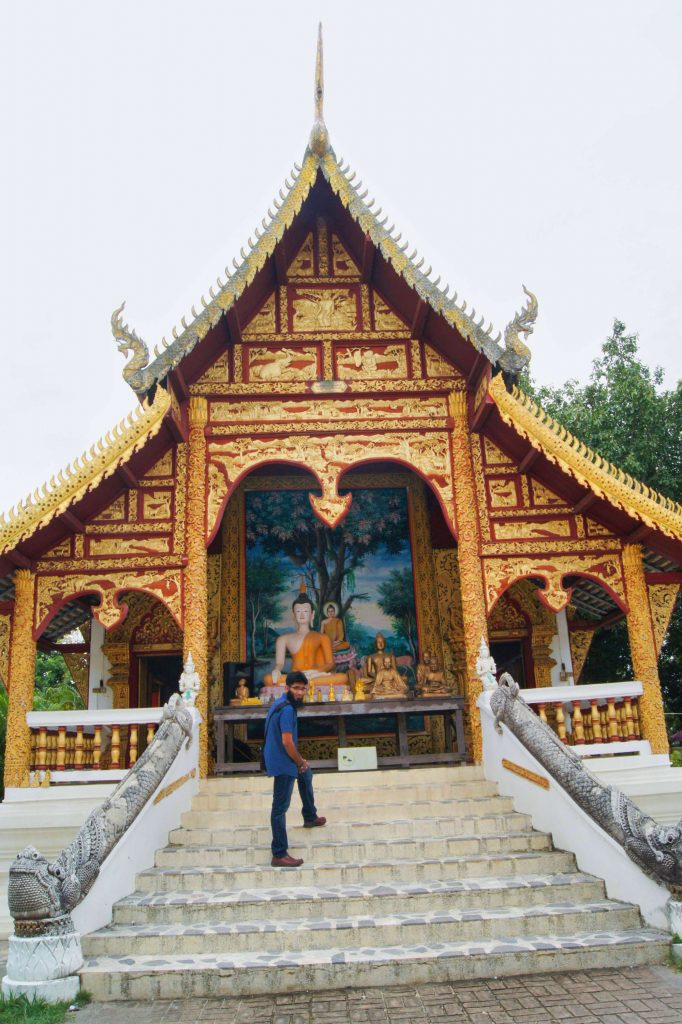 Pakistani Muslim Standing at Buddha Temple in Chiang Mai!
